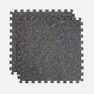 橡膠EVA巧拼地墊 灰黑 62x62x1.5cm 4入