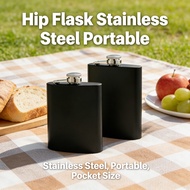 Portable Flask Drinking Wine Bottle Whiskey Pocket Wine Hip Stainless Steel Flask