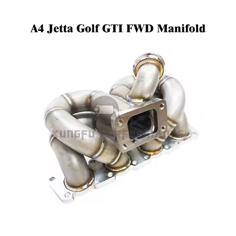 KUNGFU PERFORMANCE Racing Big Turbo Header Manifold 44mm 00-05 V W G olf MK4 / 97-05 Au Di A4 1.8T F