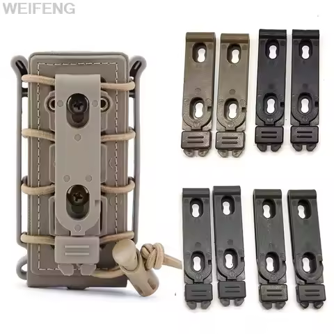 Tactical KYDEX Magazine Pouch Waist Clip Back Knife Holster Clamp Attach Clip MOLLE-LOK K Sheath Sca
