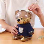 Creative Coin Bank Piggy Bank Transparent Shock-resistant Piggy Bank Piggy Bank Children Boys Girls 