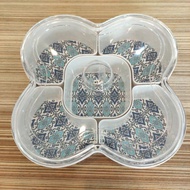 Bekas Hidang Serbaguna/bekas kek corak batik biru