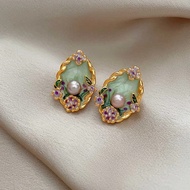 HIJAU Iris Studio - Alina Garden Stud Earring - Earring Accessories Wanita Minimalist Green Garden T