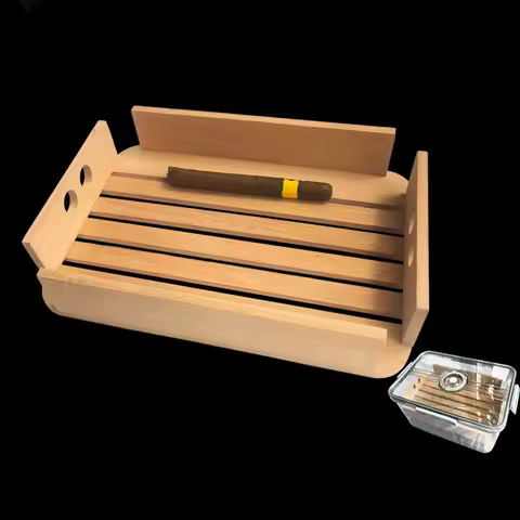 Cedar Wood Cigar Tray Smoking Moisturizing Storage Box Cigar Holders Cigar accessories