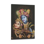 Wall Painting Indian God Poster Krishna and Radha (7) Canvas Painting Wall Art Poster for Bedroom Li