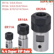 【】Motor Shaft Collet Chuck ER11 ER16 ER20 A 5-16mm Extension Rod Toolholder CNC