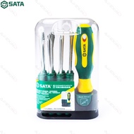 SATA ชุดไขควงเปลี่ยนได้ 10 ชิ้น 10pc Interchangeable Screwdriver Set
