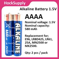 [2&4pcs] AAAA E96 Alkaline Battery 1.5V LR61 25A MX2500 (Energizer Equivalent) [FAST SHIP OUT]