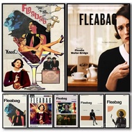 Vintage Style F_Fleabag HD Linen Canvas Poster Wall Art Prints for Living Room Bedroom Office Home D