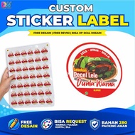 CUSTOM FOOD LABELS/ FOOD LABELS/ PACKAGING LABELS FOOD STICKERS PACKAGING STICKERS