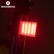 ROCKBROS 2PCS 5 Mode Bike Tail Light USB Rechargeable Waterproof Warning Light MTB Road Bike Light Accessories