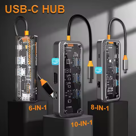USB C Hub for MacBook Pro/Air for iPad Pro 4K HDMI-Compatible Audio/Video Converter with USB 3.0 PD 