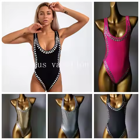 2023 fashion one piece bikini swimsuit popular swimwear bikini blingbling good quality bikini fashio