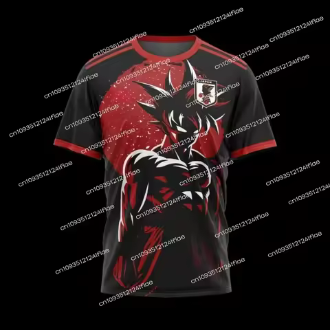 Dragon Ball Z Goku Jersey Japan Soccer Anime Samurai Football Team T Shirt Streetwear Sports Top Jap