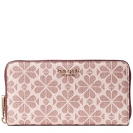 Kate Spade Spade Flower Coated Canvas Zip-Around Continental Wallet in Pink Multi pwr00085