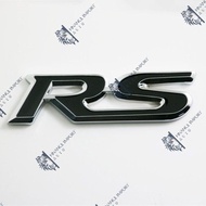 3d emblem car sticker rs thick metal material car motorcycle sticker rs ekaeka1619
