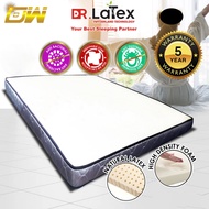 [FREE GIFT KING KOIL PILLOW ] Dr.Latex Colorado 4 Inch HD Latex Foam Posture Mattress Tilam - Queen Size