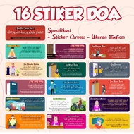 STICKER DOA-DOA HARIAN /DOA MAKAN / DOA MASUK TANDAS / DOA BELAJAR / DOA NAIK KENDERAAN / DOA MUSAFI