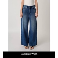 AIMER-90s Baggy Jeans Size L Low-Waist Flared Legs Second-Hand Worn A Little