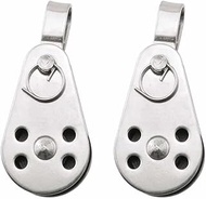 H2o Kayaks Marine Grade 316 Stainless Steel Pulley Pack 2 Rope/Cord Size 4/8 mm TYPE C