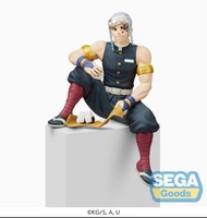 全新現貨 Sega 世嘉 鬼滅之刃 音柱 宇髓天元 吃飯團ver. 坐姿 杯麵壓 壓泡麵 Noodle Stopper 景品 比例人型模型公仔figure擺件（全新行版）