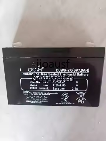 DJW6-7 6V 7.0AH Storage Battery Maintenance Free for Electric Vehicles 6V7AH