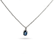 สร้อยคอพลอยไพลิน รุ่น Jazz Blue Sapphire Necklace
