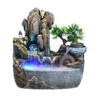 W-6&amp; High Mountain and Flowing Water Decoration Rockery Landscape Fountain Living Room Water Car Feng Shui Wheel Indoor