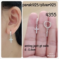 PUTIH White SALIP HANGING VALVE EARRINGS 4355 SILVER 925 DS