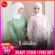 KM Lunara Baju Kebaya Sulam Batwing (Top Only) [B3061]