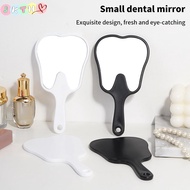 JKTH Tooth Shaped Mouth Mirror, Unbreakable Plastic Makeup Mirror - Dentist Gift