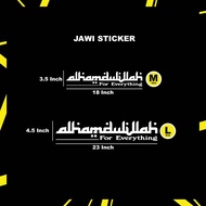 Alhamdulillah Islamic car sticker / K668 car decal car sticker