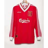 1995-96 Liverpool Home Long Sleeve Vintage Jersey S-XXL Men's Jersey Quick Dry Sports Football Shirt AAA