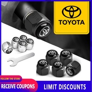 【ready stock】5pcs Anti-theft Wheel tire valve cap/tyre valve cap car accessories For Toyota Vios For