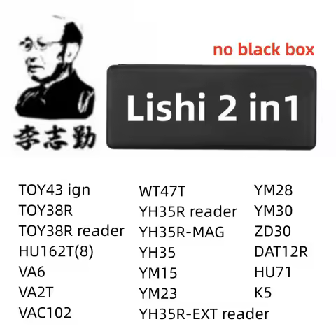 No Box Lishi 2 In 1 TOY43 TOY38R HU162T(8) VA6 VA2T VAC102 WT47T YH35R YM15 YM23 YM28 YM30 ZD30 HU71