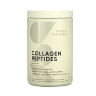 Sports Research : คอลลาเจนเปปไทด์ Collagen Peptides Hydrolyzed Type I & III Collagen Unflavored (454