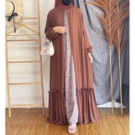 {ASKA.ID} AYANA LAYER CERUTTI DRESS PREMIUM MUSLIM ABAYA GAMIS