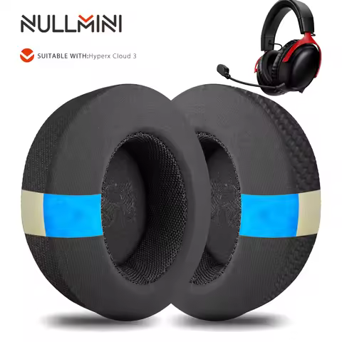 Nullmini Replacement Earpads for Hyperx Cloud 3 Headphones Cooling Gel Ear Pads Cushion Earmuffs Sle