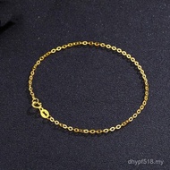 Bracelet Jewelry Rose Gold O18K White Gold AU750 Flashing Gold Female Gold Bracelet Beads Colorful G
