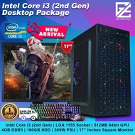 ﹍⊕AFFORDABLE GAMING PC PACKAGE Dual-Core | Core i3 2nd 3rd 4th Gen, 4GB DDR3, 160GB HDD I Gilmore Ma