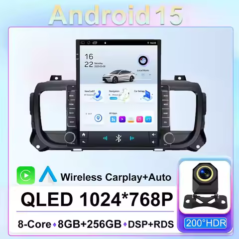 9.7 Android 15 For Citroen Jumpy 3 SpaceTourer For Peugeot Expert 3 For Toyota Proace 2016-2021 Mult