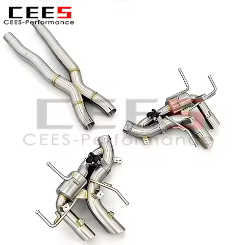 CEES Catback Exhaust Pipes for Ferrari Purosangue FUV V12 6.5L 2022+ Valvetronic Muffle Stainless St