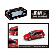 HOBBY JAPAN 1/64 HJDM002-6 HONDA CIVIC EG6 SIR-II MILANO RED