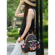 2025 New Style Backpack Female Large Capacity Shoulder Bag Messenger Bag Travel Commuter Bag Printed