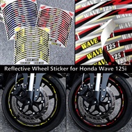 17 Inch Reflective Motorcycle Wheel Rim Sticker Stripe Decal HubTape Accessories for Honda WAVE125i Wave 125i