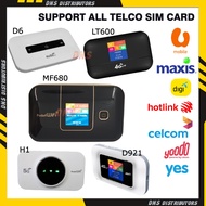 4G LTE Unlimited Portable Modem Router MiFi D6 MF680 D921 LT600 H1 A8+ HUAWEI E5573 Modified Hotspot Tanpa Had WiFi Support All Sim Card