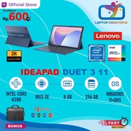 laptop lenovo ideapad duet 3i 11 touch n200 ram 8gb 256gb ssd - normal bundling