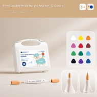 ENMY Dual Tip Acrylic Marker Pen Drawing Colouring Painting 12/24/36/48/60/80 Color Waterproof Maker