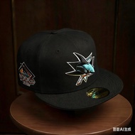 NEW ERA 9FIFTY NHL SAN JOSE SHARKS BLACK / GRAY UV 9FIFTY adjustable cap CAP DVCU