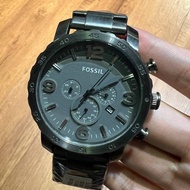 Fossil Men Machine Chronograph Black Ion-Plated Watch FS1419 Jam Tangan Lelaki